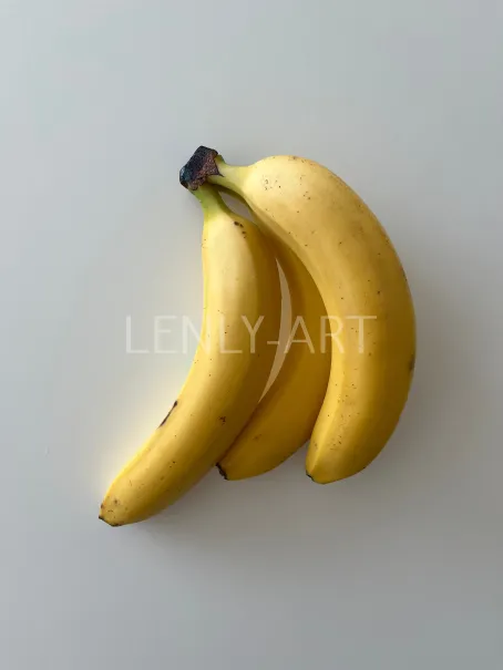 Ветка бананов на белом фоне #603
