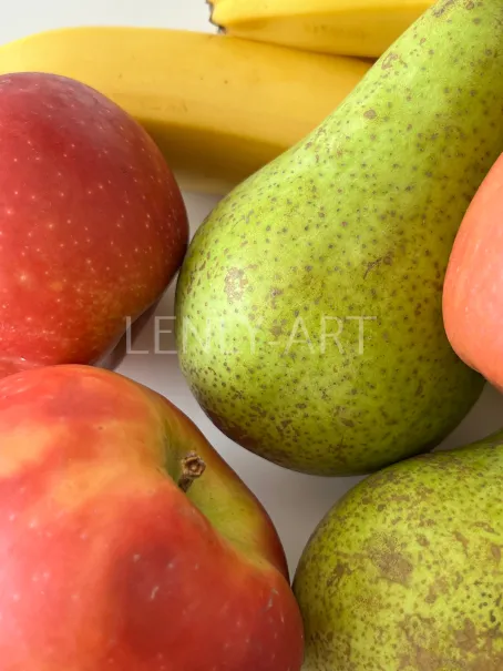 Красные яблоки, зеленые груши и бананы #616