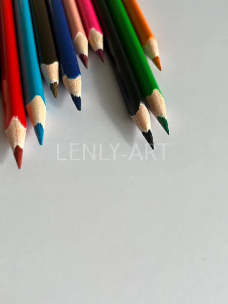 Фон с цветными карандашами #745